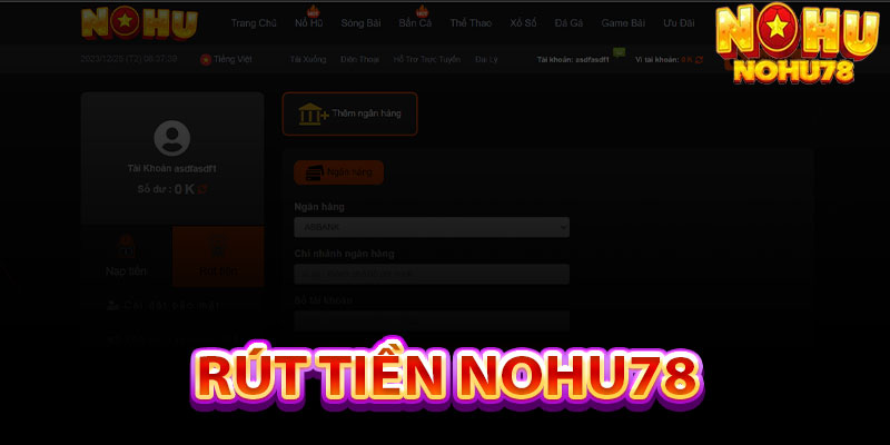 Rút Tiền Nohu78